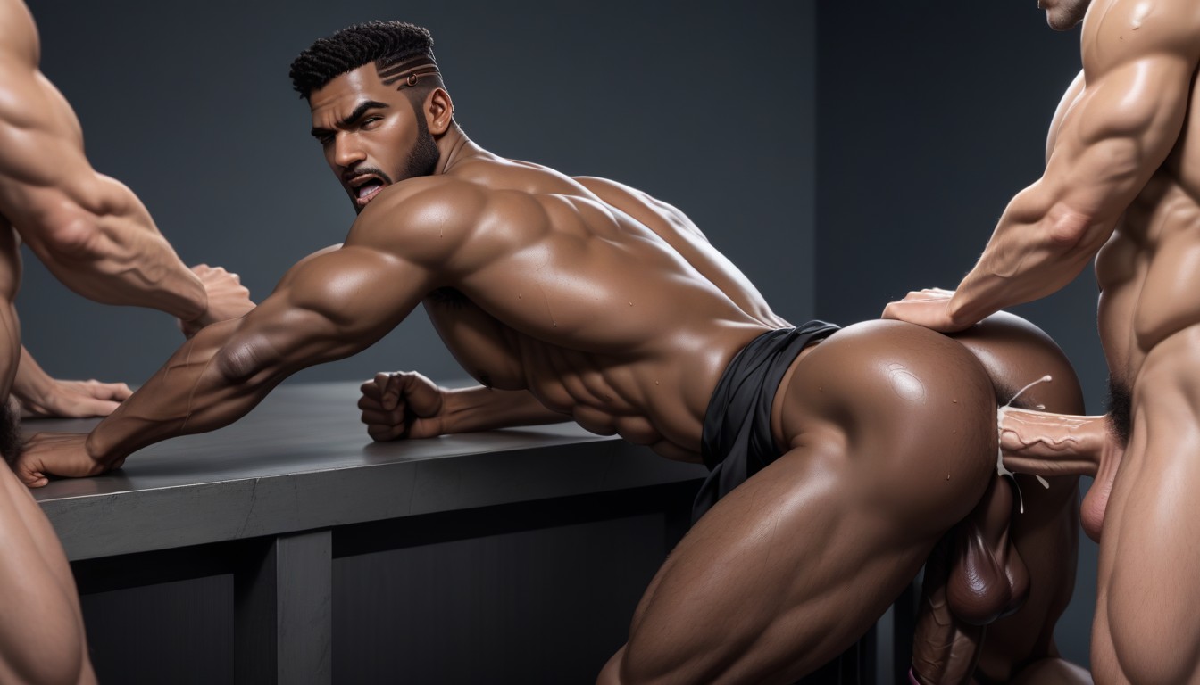 Hips Possessively Grabbed, Drooling, Fucked Silly AI Gay Porn