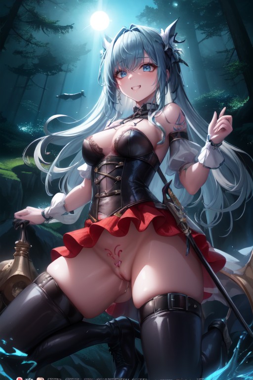 18+, Dildo Insertion , Waist Shot Hentai AI Porn
