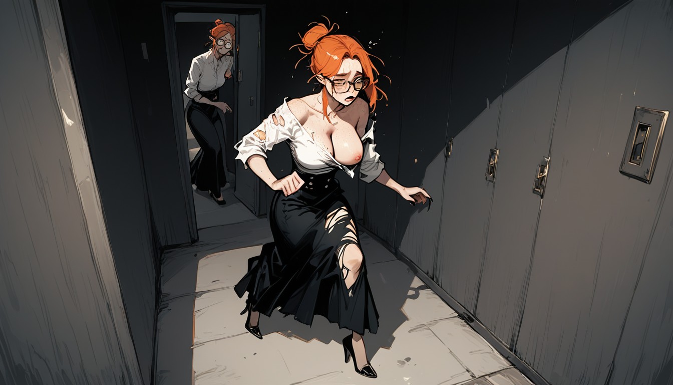 Long High Heels, Darkness, Hourglass Hentai AI Porn