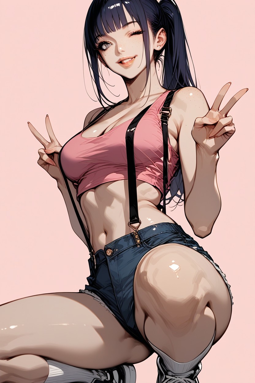 Gray Eyes, Low, Rounded Ass Hentai AI Porn
