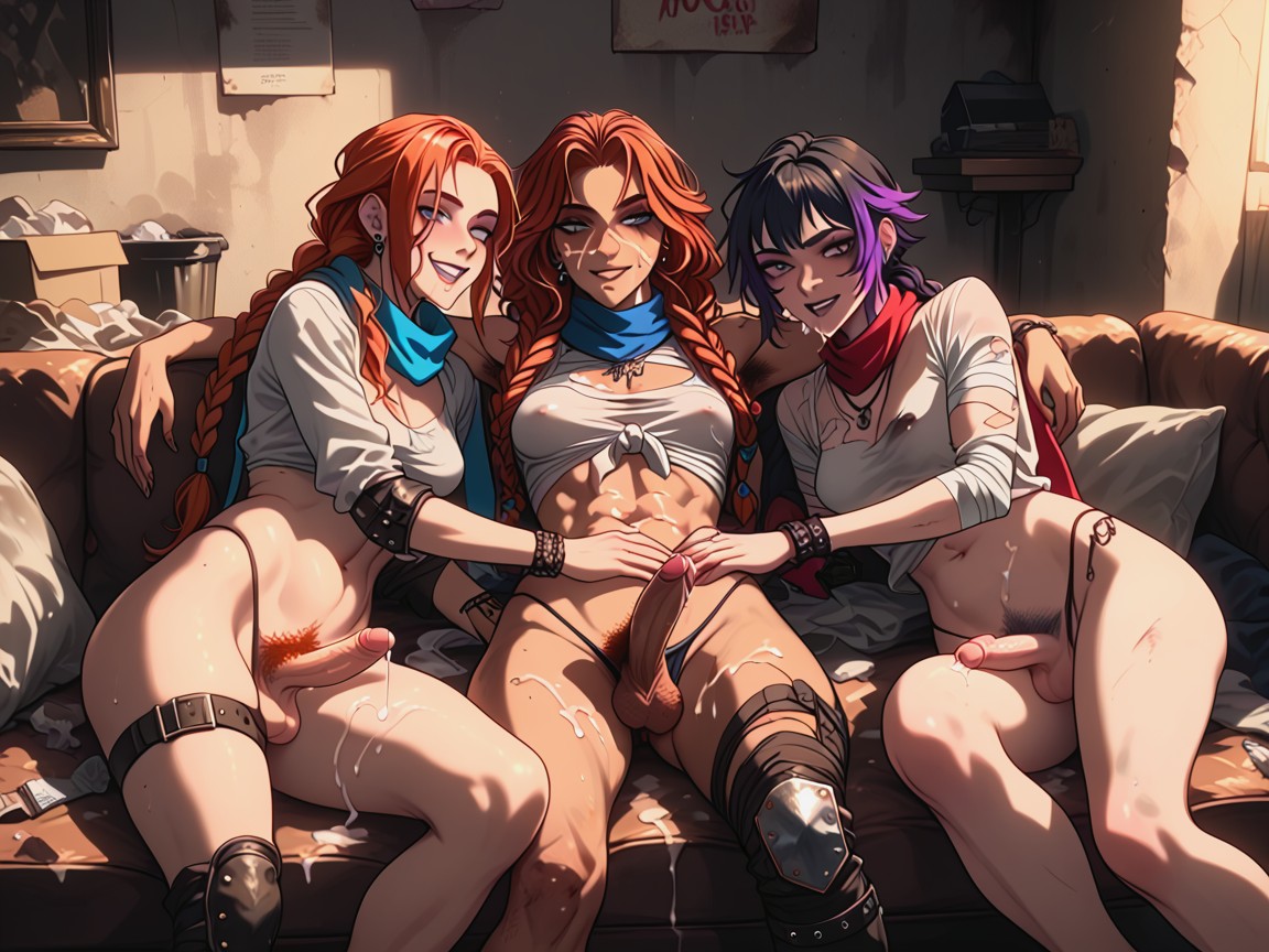 Fit, Knee Pads, Hairy Balls Hentai AI Porn