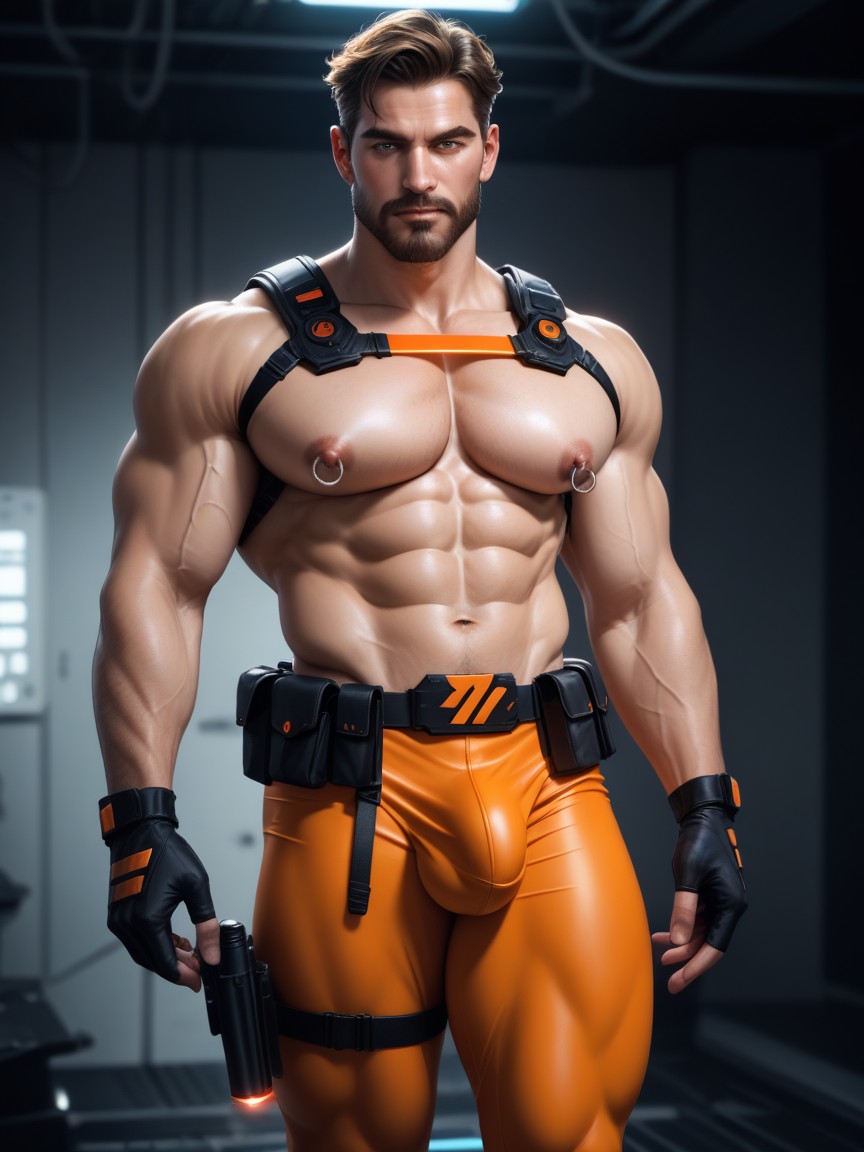 Laser Gun, Ultra High Resolution, Large Ass AI Gay Porn
