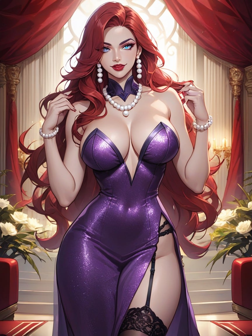 Blue Eyes, Almond Shaped Eyes, Long Eyelashes Hentai AI Porn