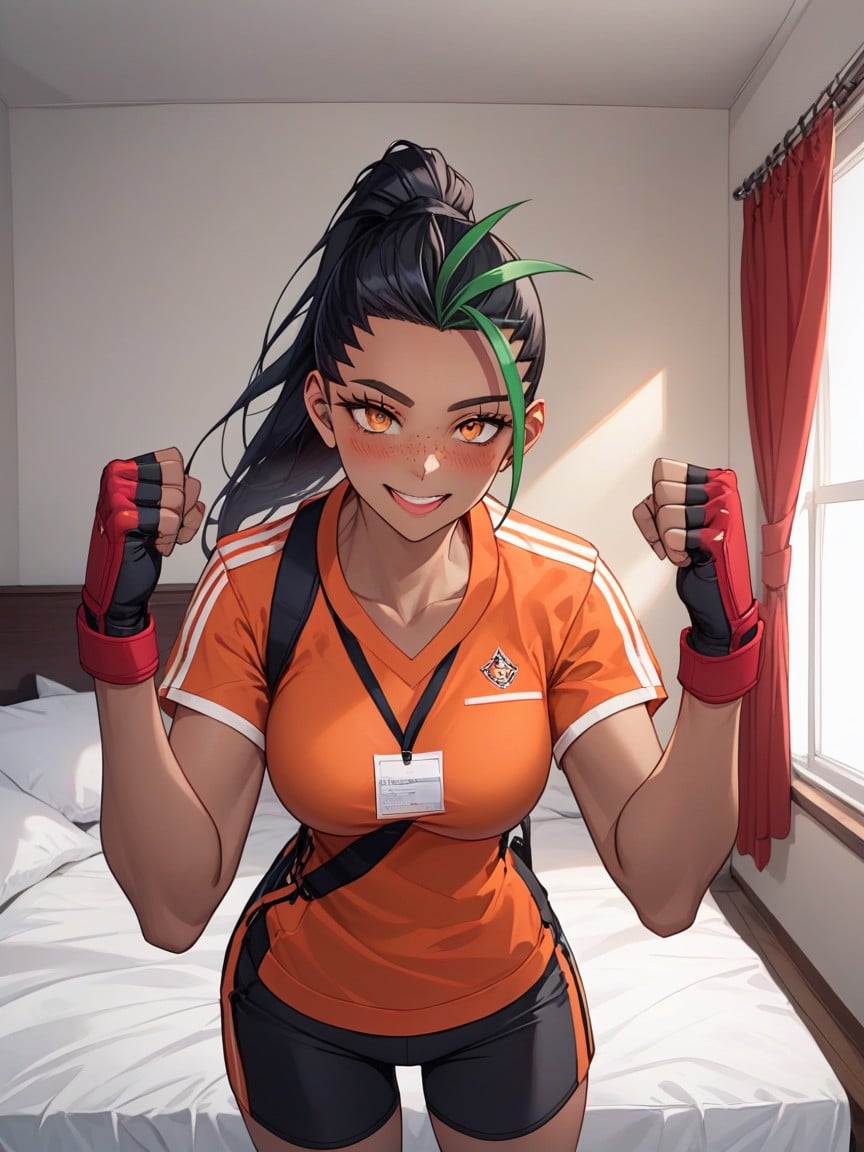 Happy, Nemona, Front View Hentai AI Porn
