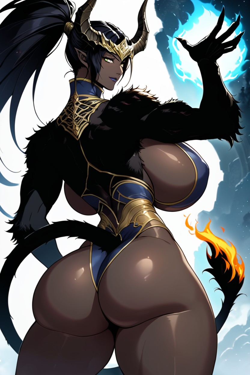 Motto Haramase Honoo No Oppai, Vampire, Evil Grin AI Porn