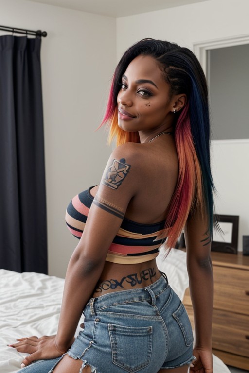 Bust Shot, Model, Bedroom AI Porn