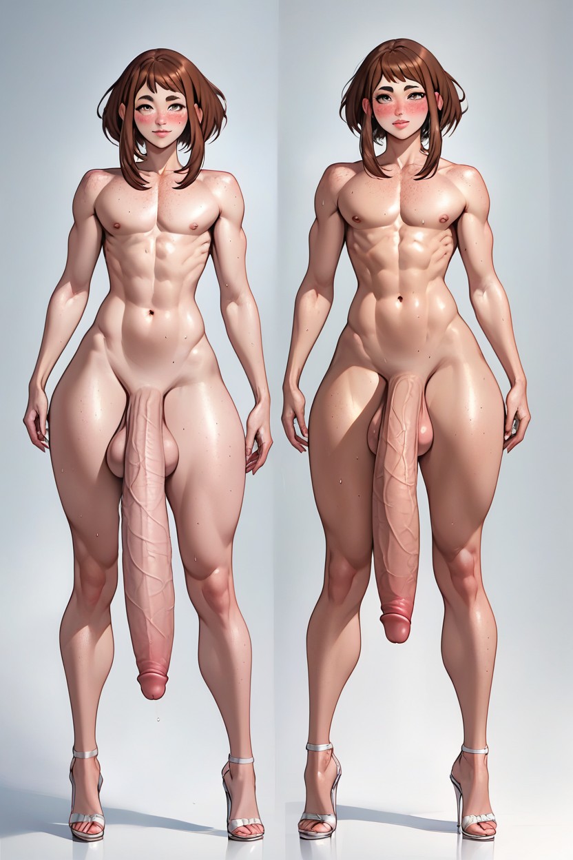 18+, Feet Apart, Legs Apart Porno IA transsexuelle