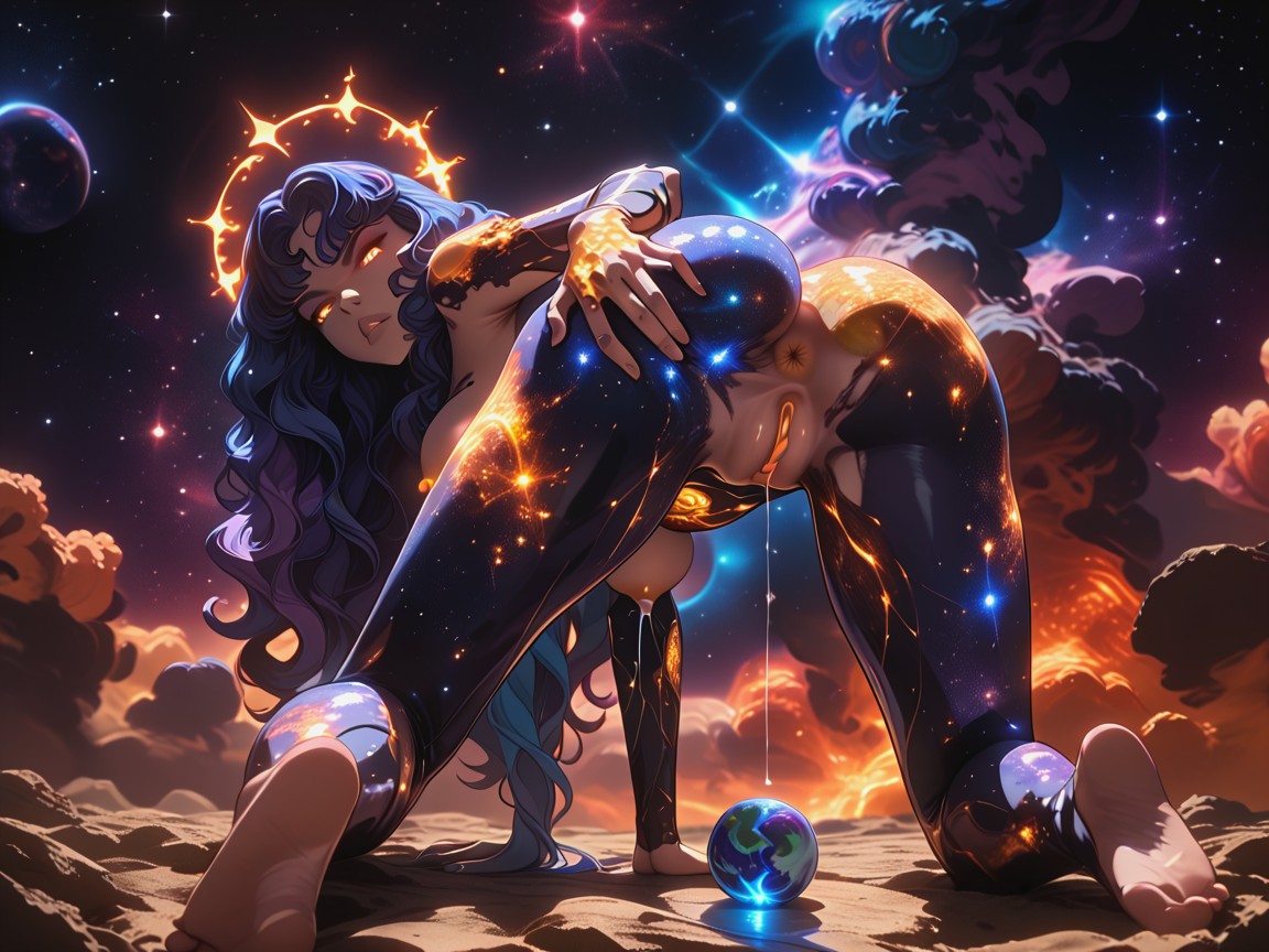 Galaxy View Skin, Puffy Pussy, Close View Hentai AI Porn