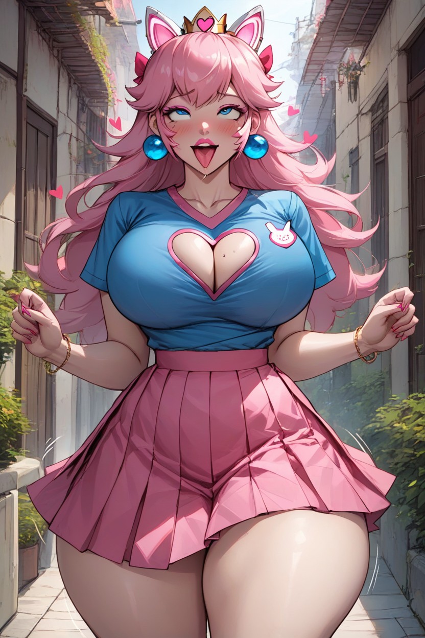 Holding A Chest, Rounded Ass, Horny AI Porn