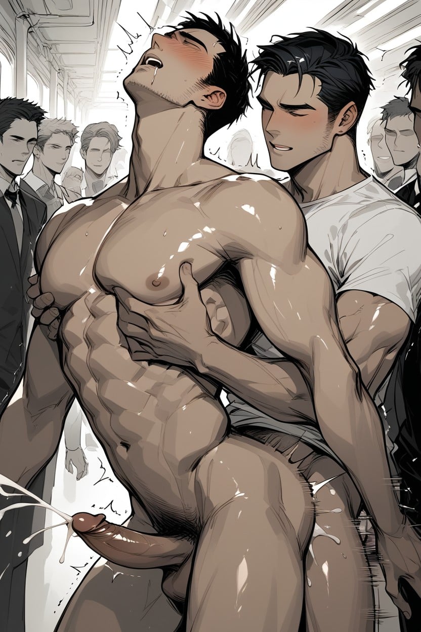 Sex From Behind, Muscular Body, Motion Blur AI Gay Porn