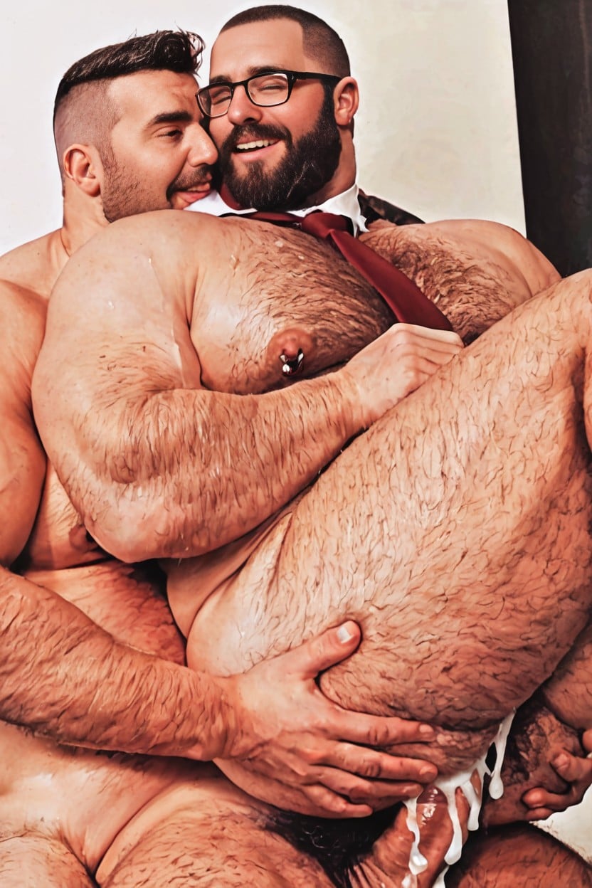 Big Belly, Spread Ass, Big Body Size AI Gay Porn