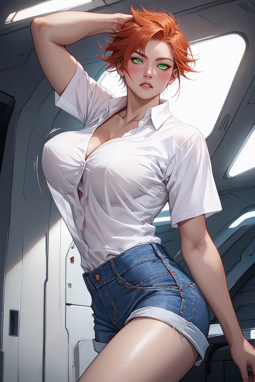 Thick Eyelashes, Massive Breast, Bright Eyes Hentai AI Porn