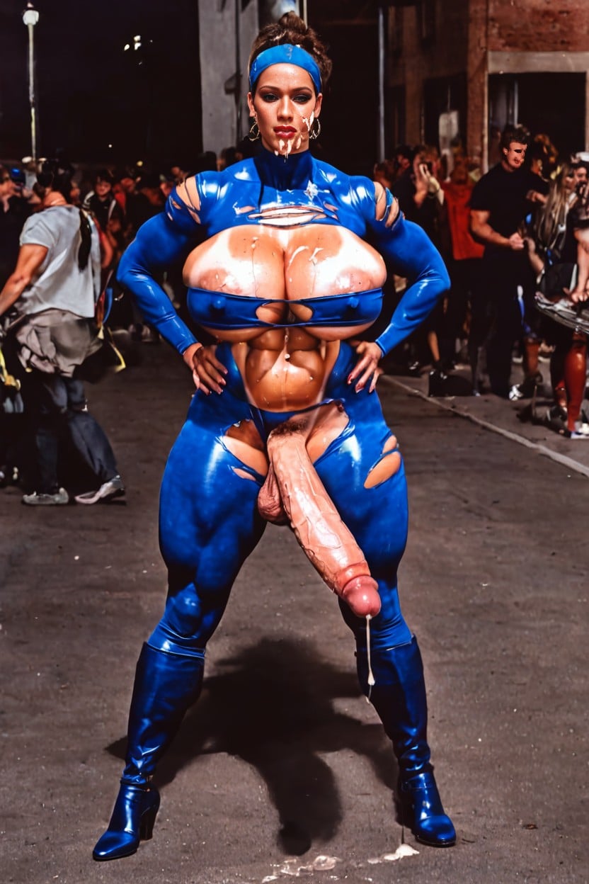 Thicc Thick Thighs, Nsfw, Wearing A Sue Storm Porno IA transsexuelle