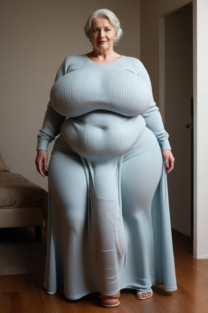 Messy House, Extremely Large Ass, Gigantic Breasts AI Porn