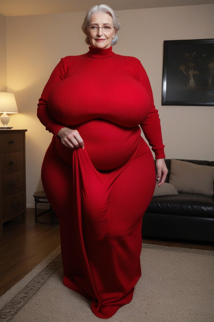 Sweater, Bulge Under Clothing, Extremely Large Ass AI Porn