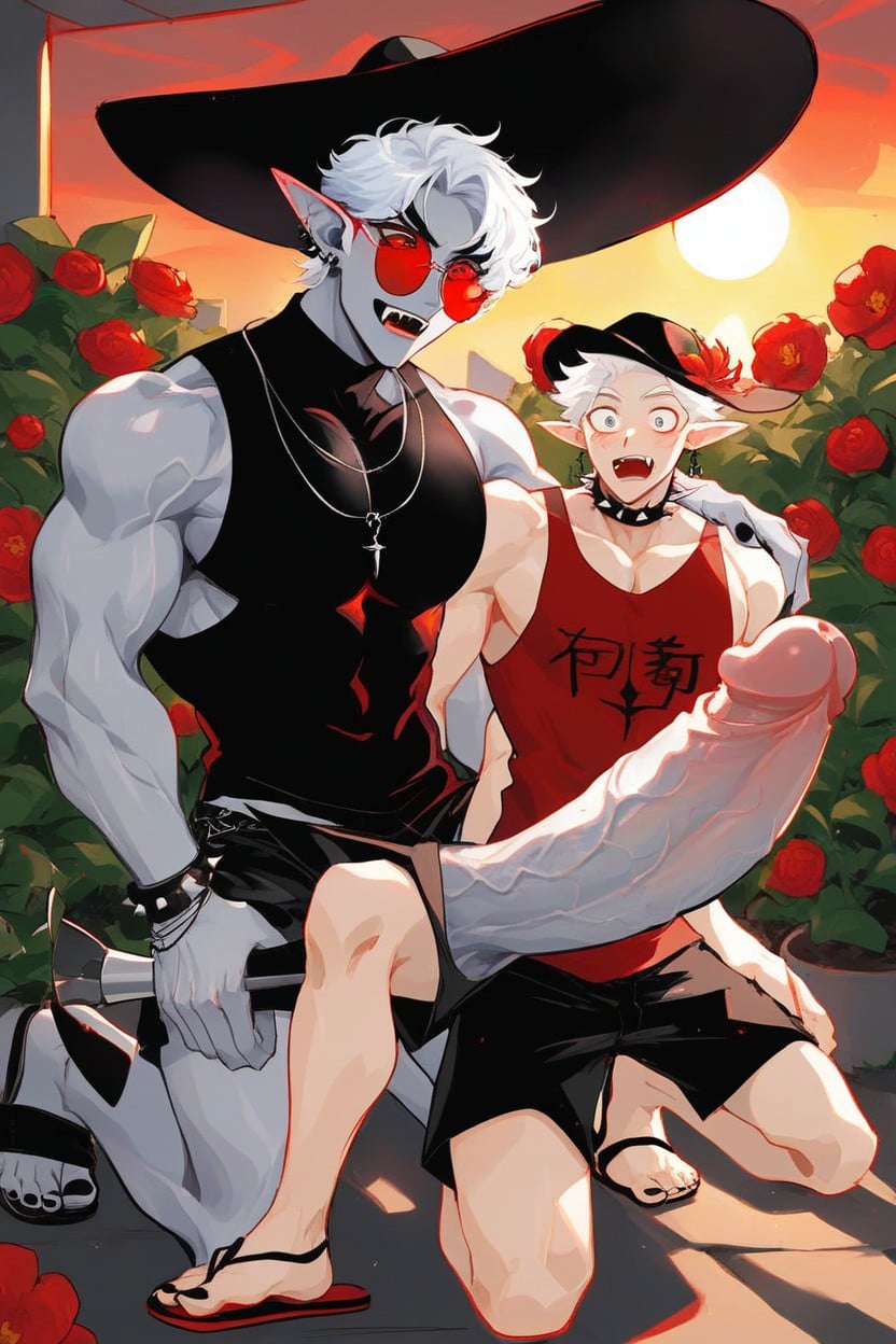 Bracelets, 18+, Kneeling Down AI Gay Porn