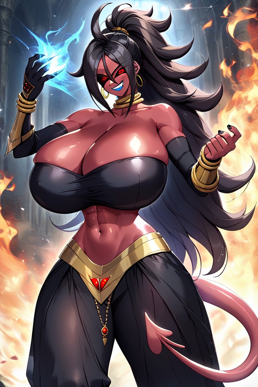 Fire Keeper From Dark Souls, Scary Alien, Dark Red Skin AI Porn