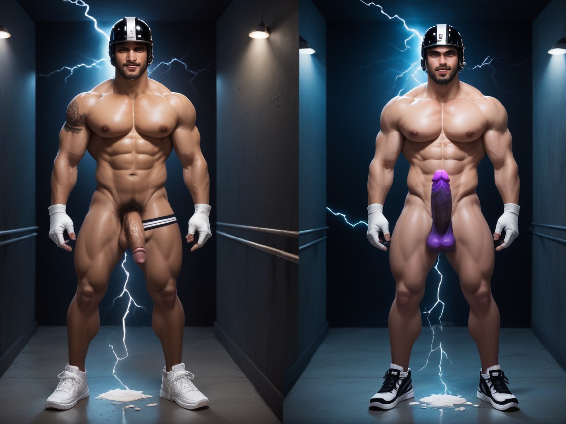 Interracial, Prison, Lightning Realms AI Gay Porn