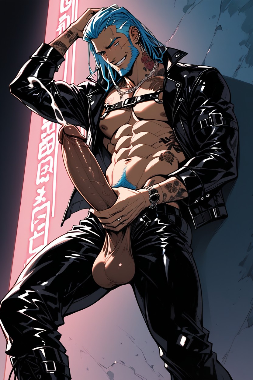 Leather Pants, Saggy Balls, 20+ AI Gay Porn