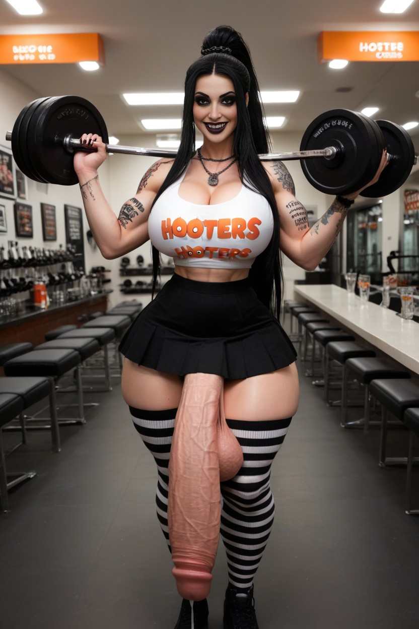 Goth Hooters, Hyper Wide Hips, Monstrous Penis Growth Porno shemale IA