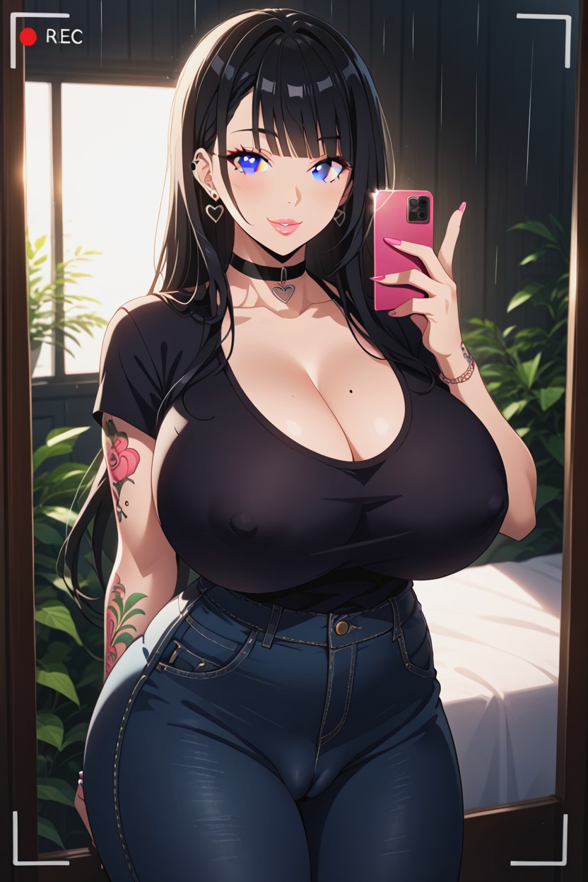Super Long Hair, Lacio, Ojos Grises Hentai IA