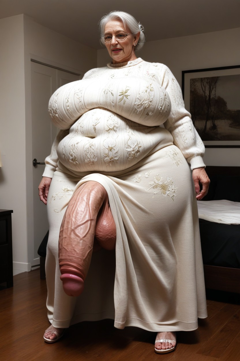 Bulge, Form Fitting Clothes, Gigantic Breasts AI Porn
