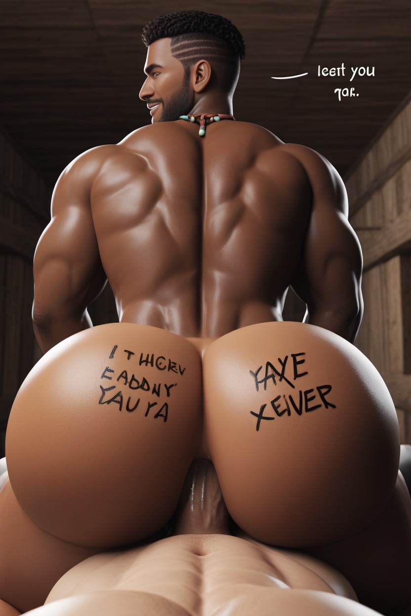 Body Writing On Ass, Male Only, Doomed Top AI Gay Porn