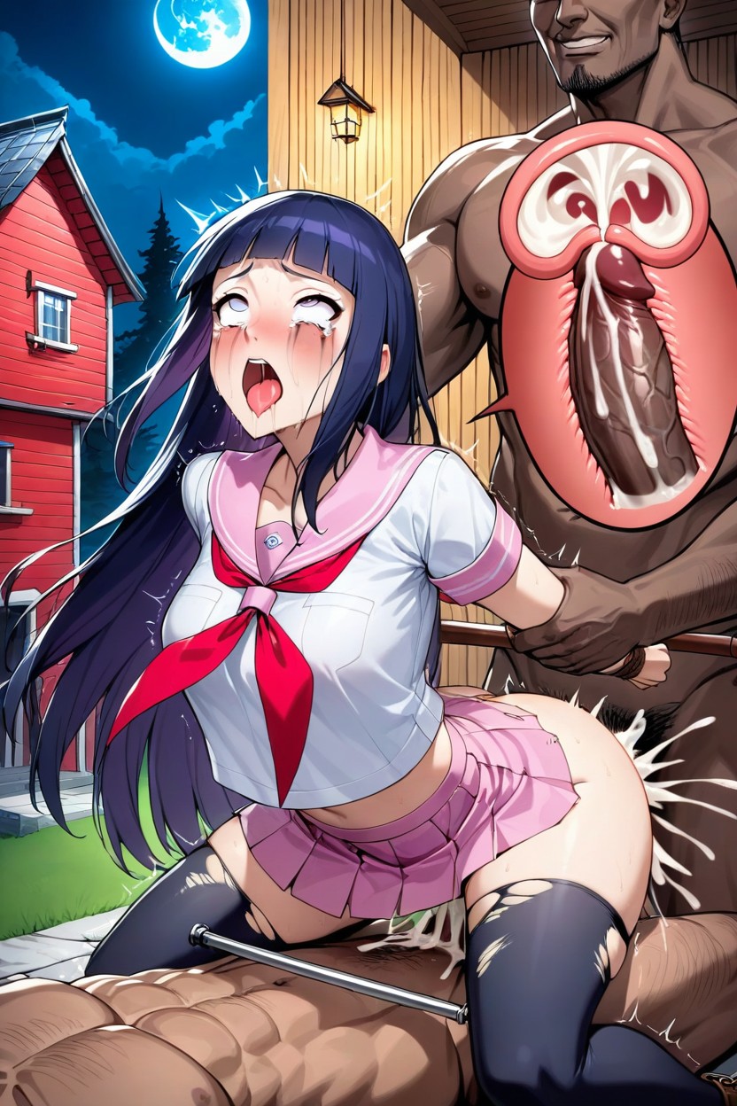 Purple Hair, Hyuuga Hinata, House AI Porn