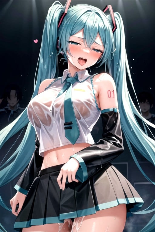 Saliva, Ass Motion, Cum On Midriff Hentai AI Porn