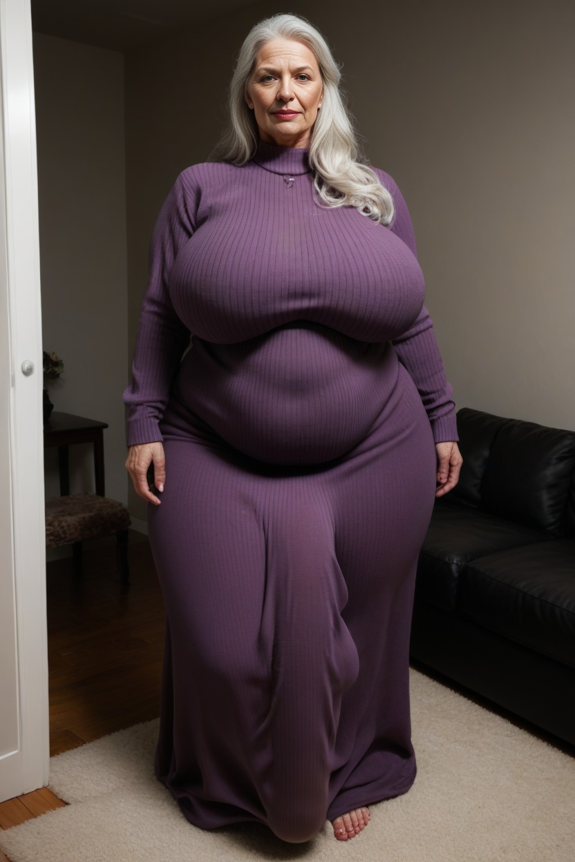 Impossibly Size Ass, Messy House, Long Dress AI Porn