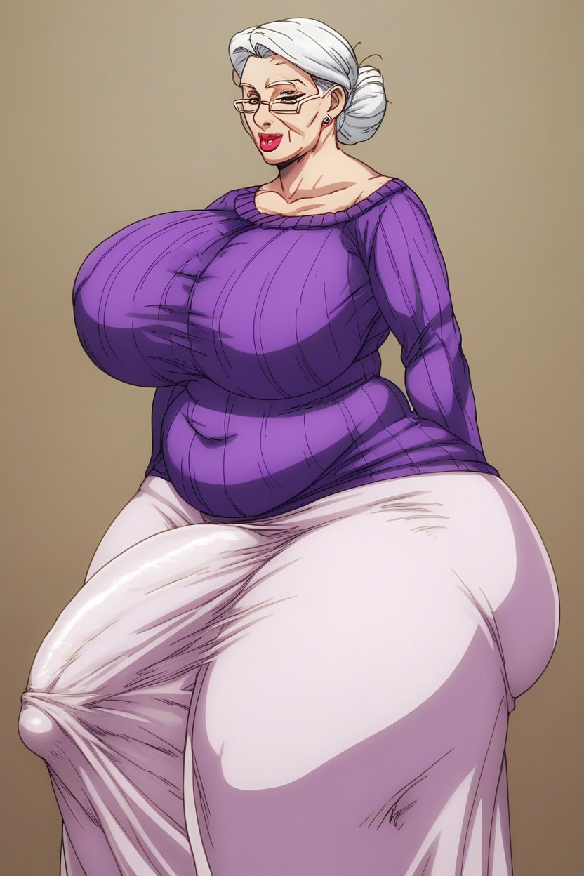 Dress, Gigantic Penis, Extreme Thick Cock Outline AI Porn