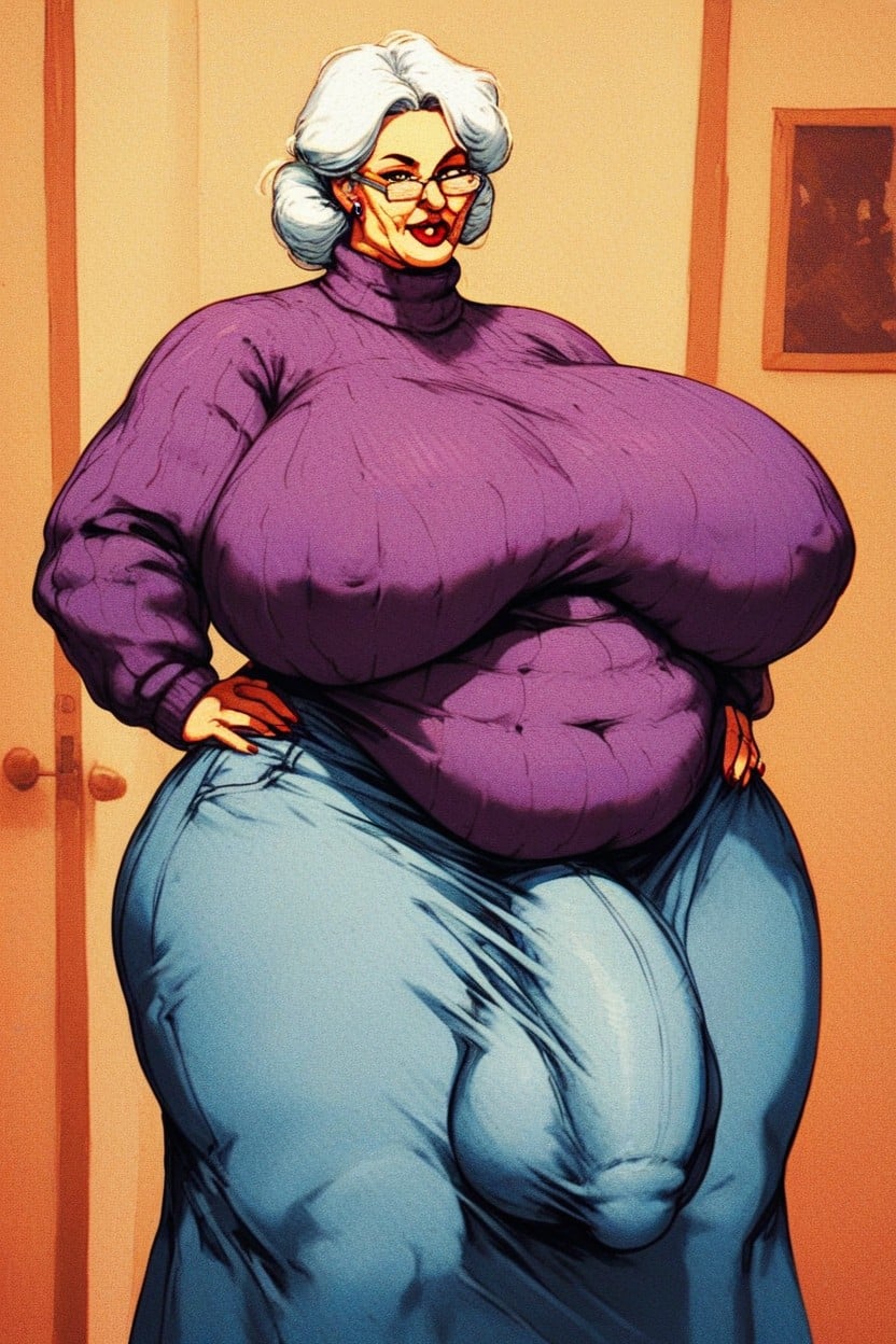 Bulge Under Clothing, Gigantic Balls, Impossibly Large Ass AI Porn