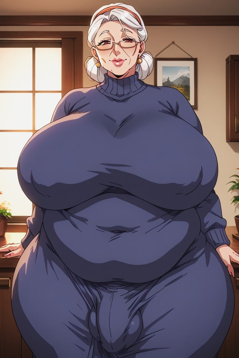 Bulge, Sweater, Messy House AI Porn