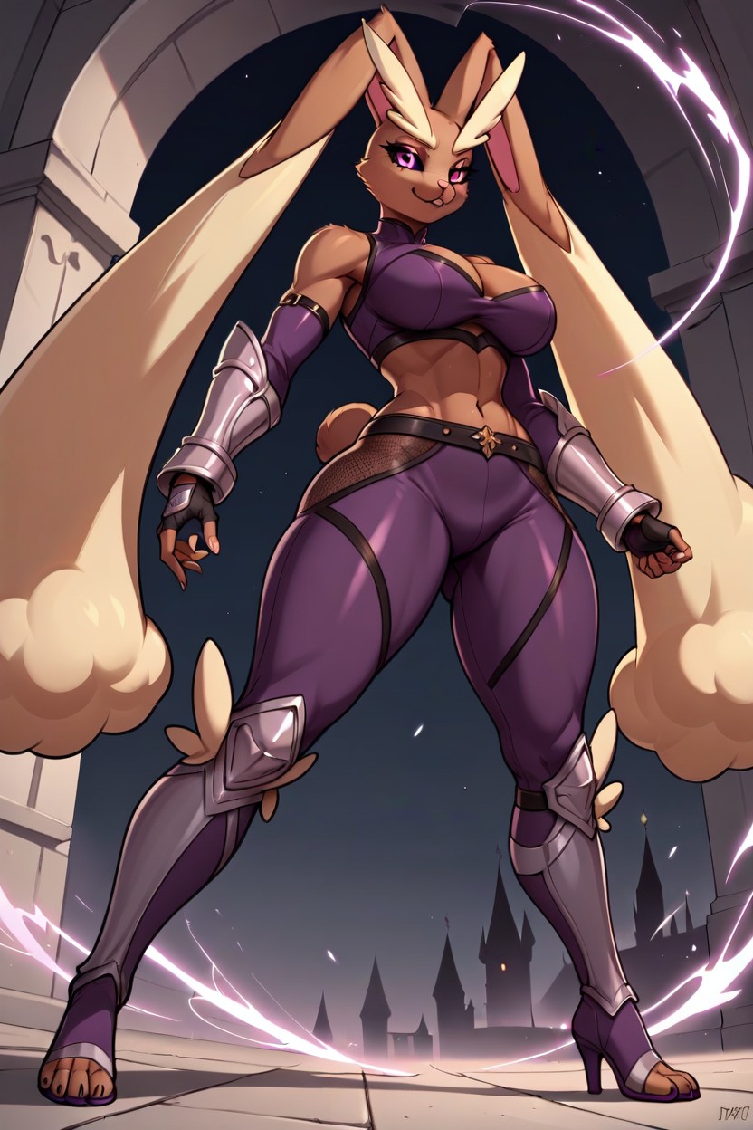 Tall, Furry, Large Breasts ファーリーAIポルノ