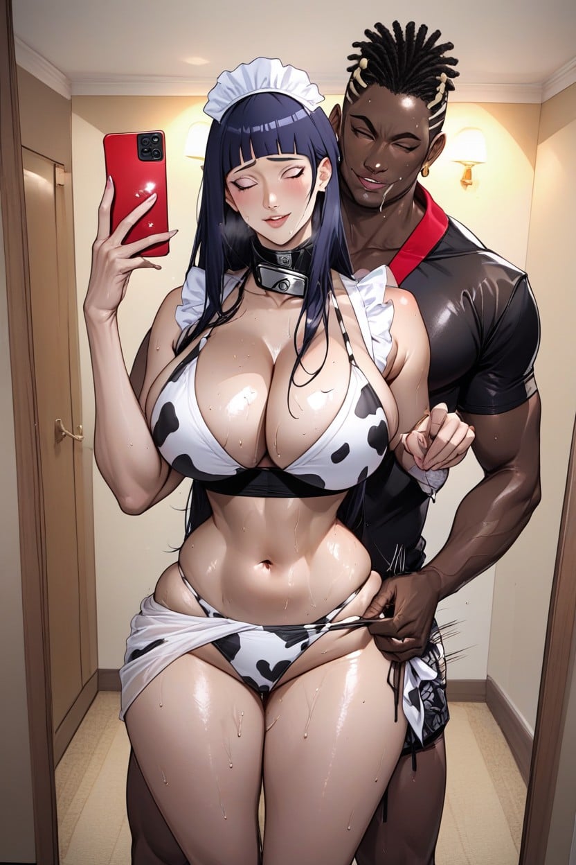 Culo Grande, Round Thighs, African Man Standing Hentai IA