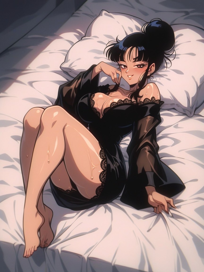 Lace Trim, Full Body, Love Hearts Hentai AI Porn