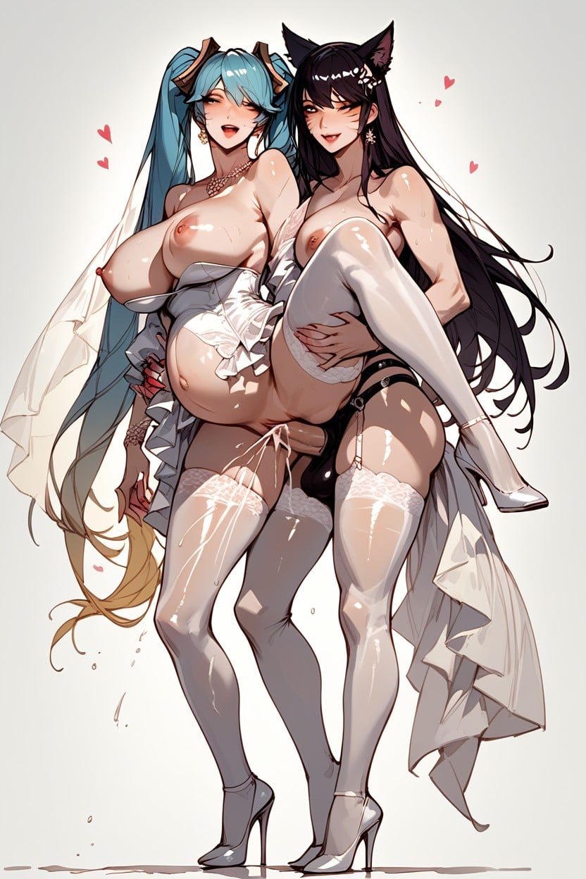 Huge Breasts, 18+, Wedding Dress Hentai AI Porn