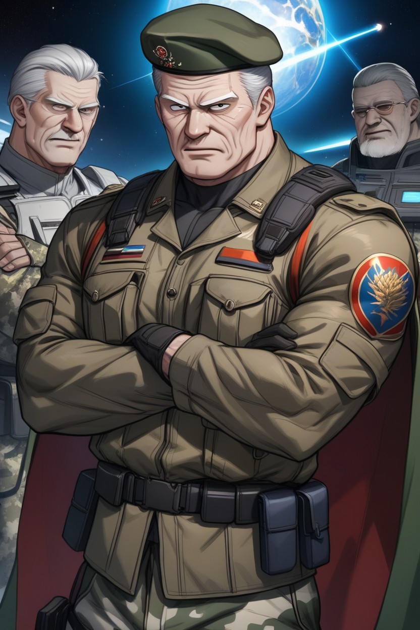 Muscular, 30+, Tactical Gloves AI Gay Porn