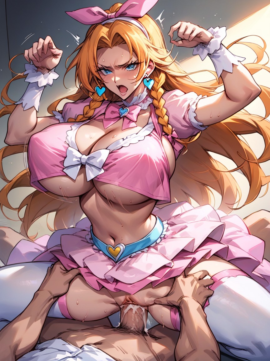 Underboob, Vaginal Penis, Random Grab Hentai IA