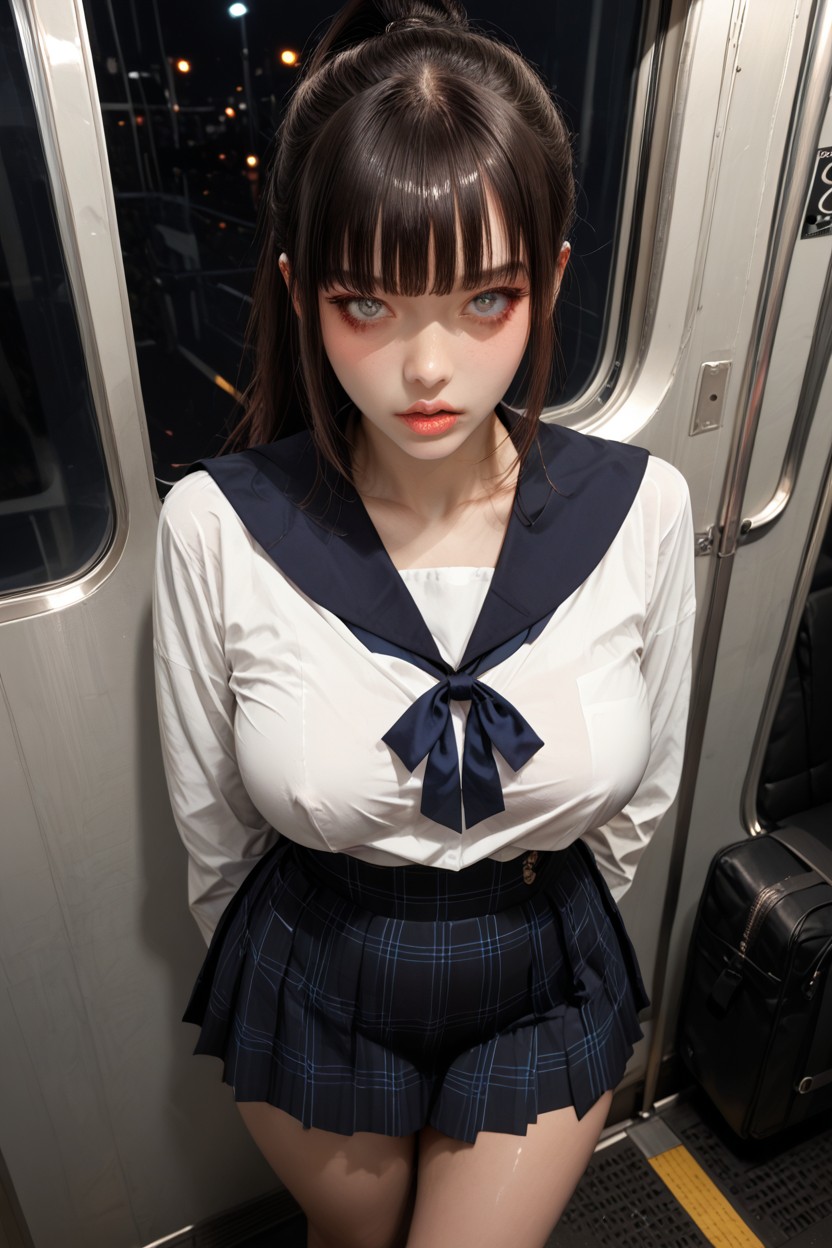 Shocked, Naked, Bangs Hentai AI Porn