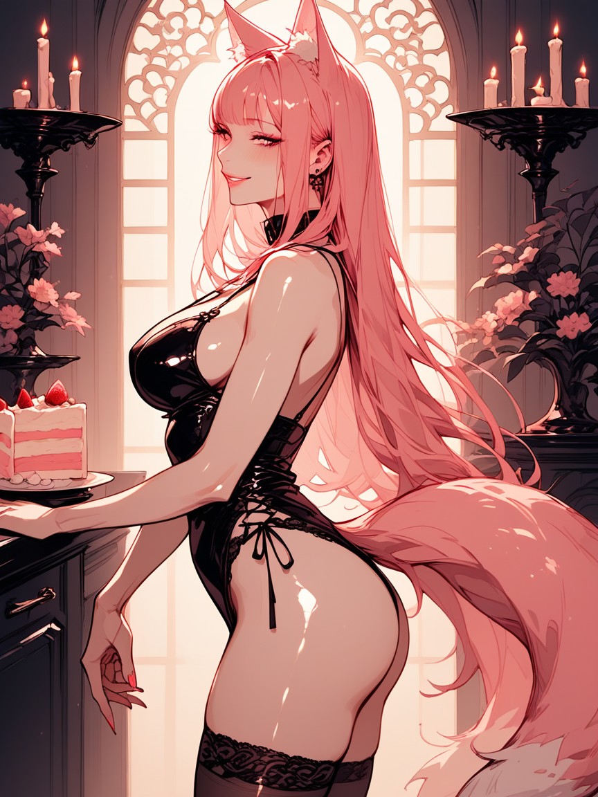 18+, Horny, Pink Eyes Hentai AI Porn