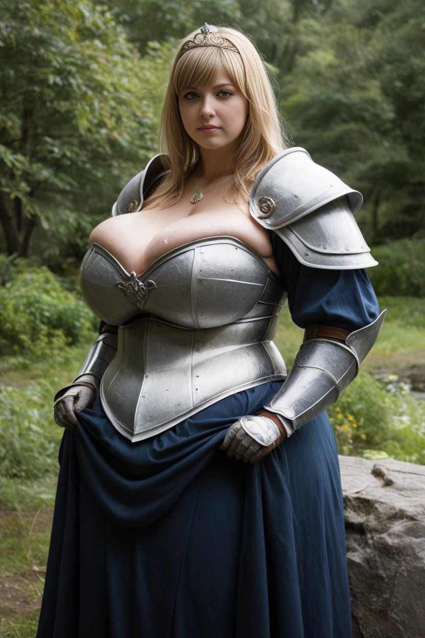 Clothes, Ssbbw, Armor Shoulder Rest AI Porn