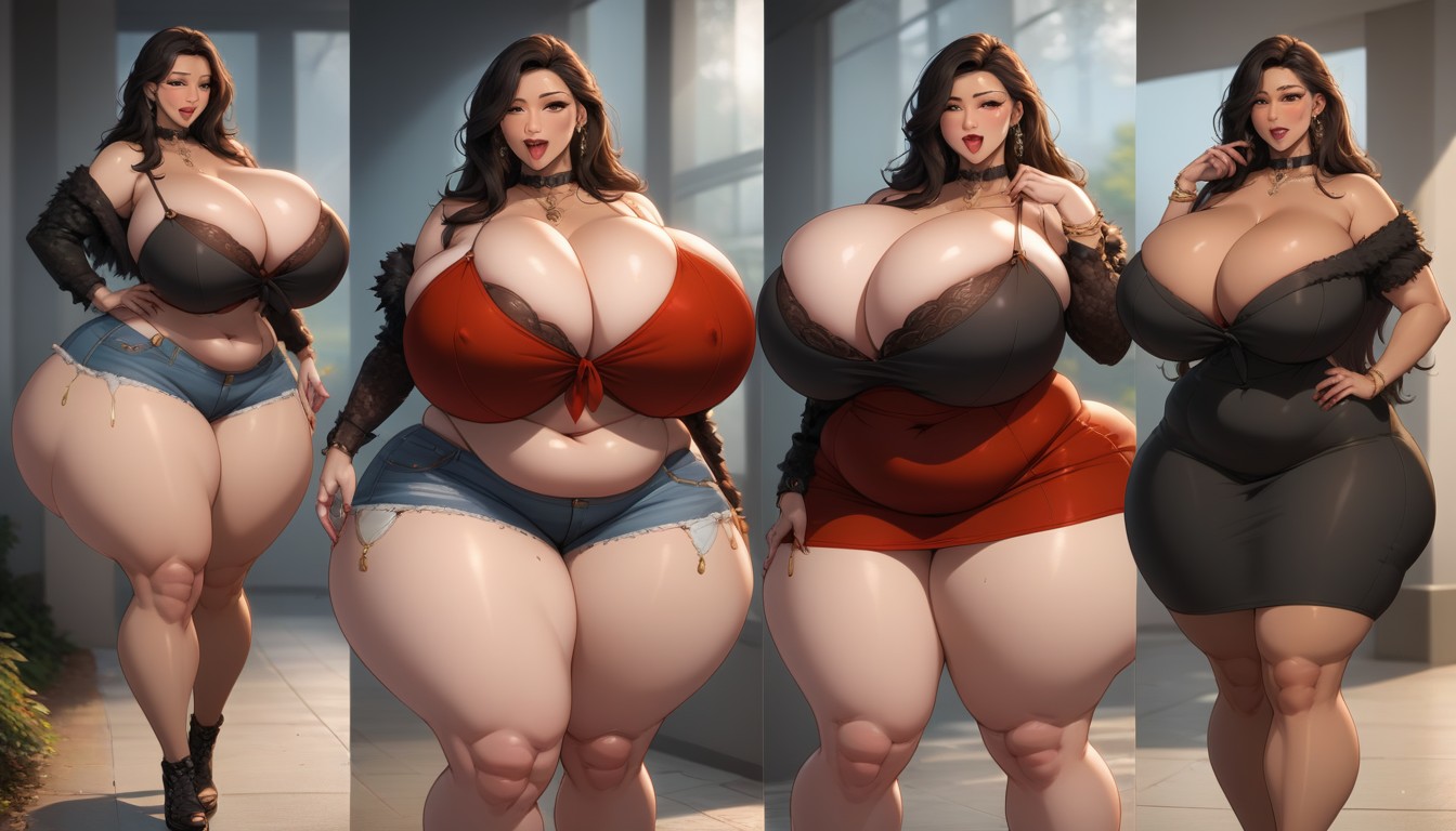Expansión De Senos, Hyper Mega Busty, Múltiples Vistas Porno BBW IA