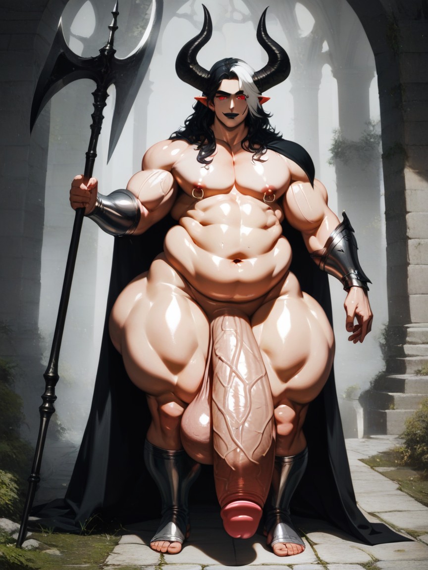 Effeminate Face, Wide Hips, Thick Femboy AI Gay Porn