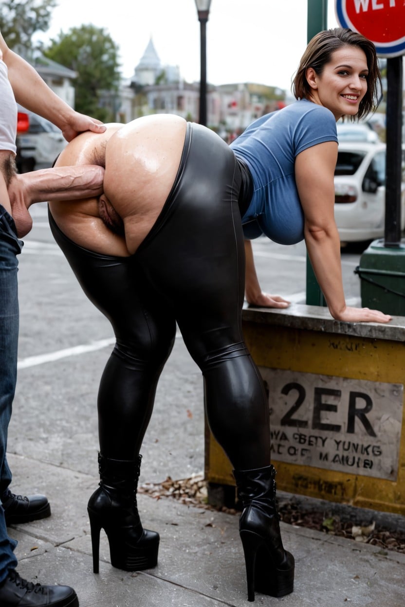 Bending Over, Full Body, Thick AI Porn