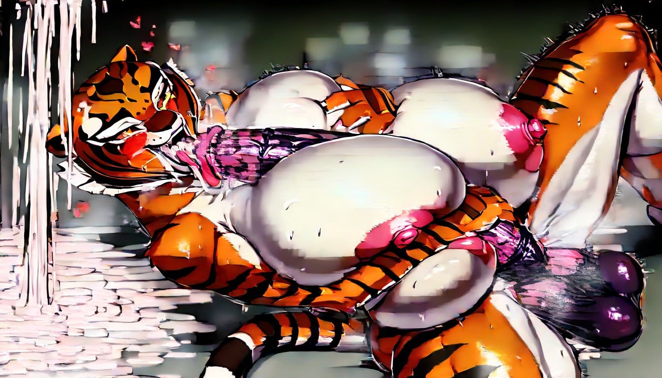 Orgasm Face, Erect, Breast Expansion Furry AI Porn