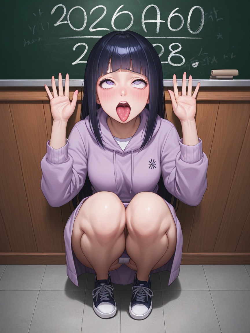 Hyuuga Hinata, Sticky Cum, Open Clothes Porno IA