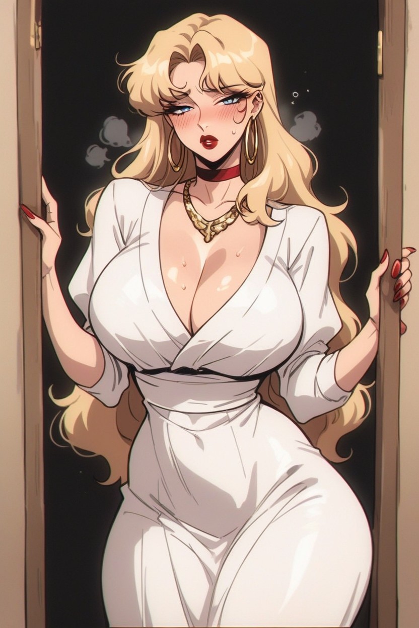Blush, Pale Skin, Wide Hips Hentai AI Porn
