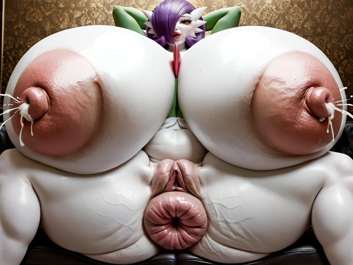 Chubby, Massive Anus, Massively Swollen And Bloated Pussy And Anus AI Porn