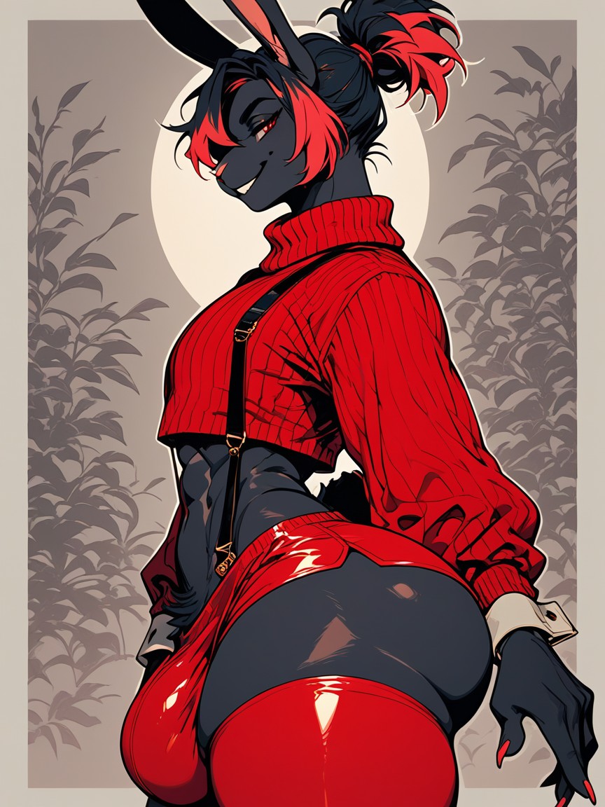 Poker Themed Esthetics, Super Shorts, Cock Bulge Furry AI Porn